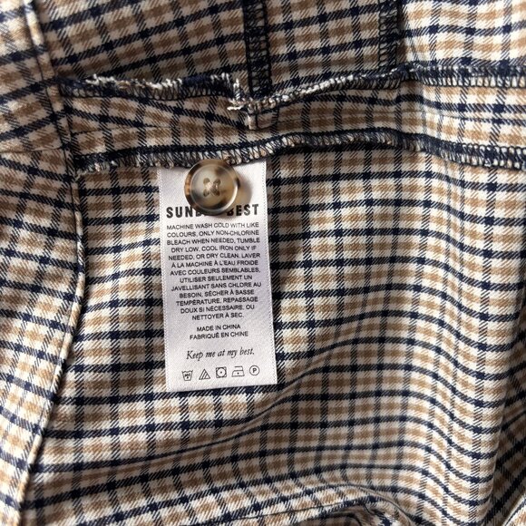 NWOT Sunday Best Freshman Check Slim Leg Pants - Size 4 - Picture 12 of 13